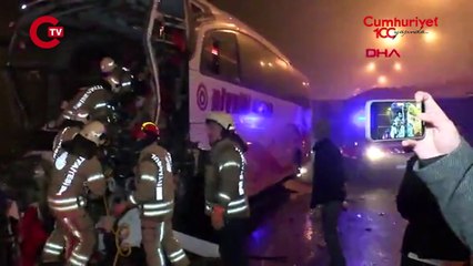 Kuzey Marmara Otoyolu'nda feci kaza... Çok sayıda yaralı var!