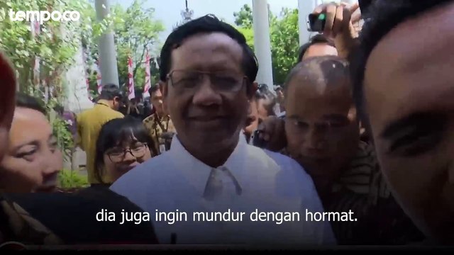Tempo Explain: Mahfud Md Resmi Mundur dari Kabinet, Prabowo?