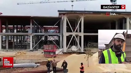 Gaziantep'te 9 şiddetine depreme dayanıklı hastane mart ayının sonunda teslim edilecek