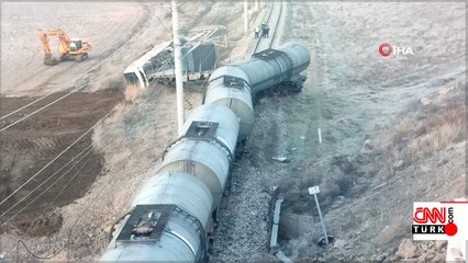 Kırıkkale’de tren raydan çıktı!