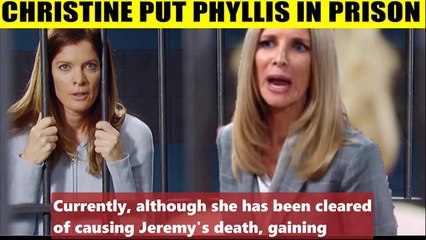 CBS Young And The Restless Christine's plan to put Phyllis in jail - tax evasion