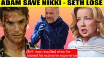 CBS Young And the Restless Spoilers How does Adam defeat Seth to save Nikki Newm