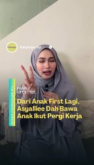 Penat macam mana pun, Asyalliee dan suami tetap spend time dengan anak-anak.
