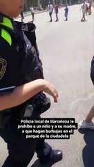 Vean el bochornoso vídeo de la Guardia Urbana en Barcelona con un niño