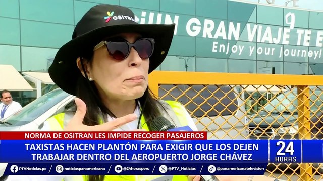 Taxistas protestan contra nuevas reglas para uso del estacionamiento en Aeropuerto Jorge Chávez