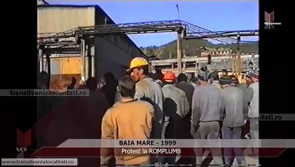 BAIA MARE - 1999 - Protest la ROMPLUMB