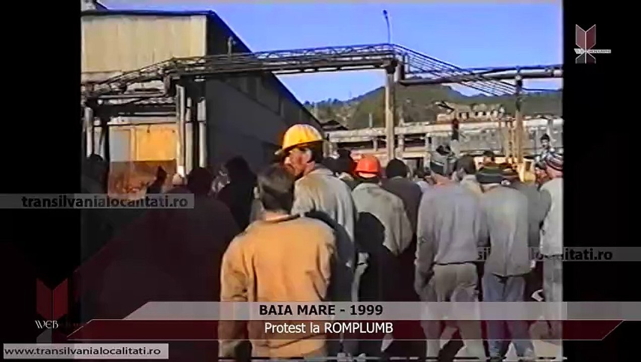 BAIA MARE - 1999 - Protest la ROMPLUMB