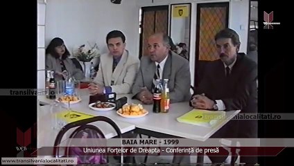 BAIA MARE 1999 - Uniunea Forțelor de Dreapta - Conferință de presă