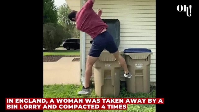 Woman miraculously survives after being thrown into a bin lorry and compacted 4 times