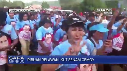 Ribuan Relawan Meriahkan Jalan Sehat & Senam Gemoy Di Kota Bitung