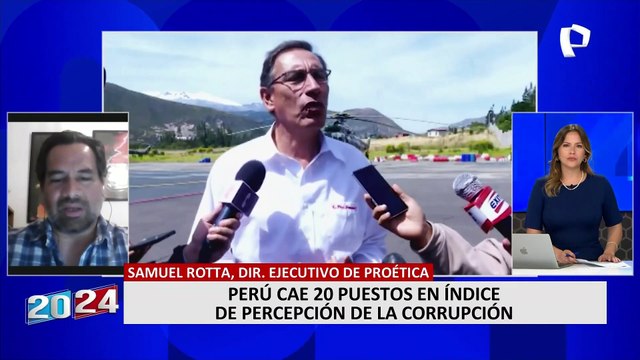 Samuel Rotta: Caída de Perú en informe global de corrupción se debe a escándalos del gobierno de Castillo y Boluarte