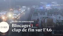 Les agriculteurs lèvent leur barrage sur l'A6, près de Chilly-Mazarin