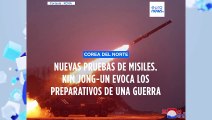 Corea del Norte lanza varios misiles de crucero, mientras Kim Jon-un evoca una guerra