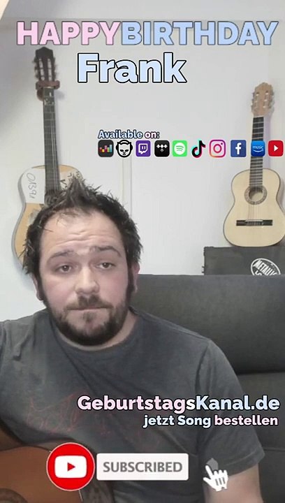 Happy Birthday, Frank! Geburtstagsgrüße an Frank