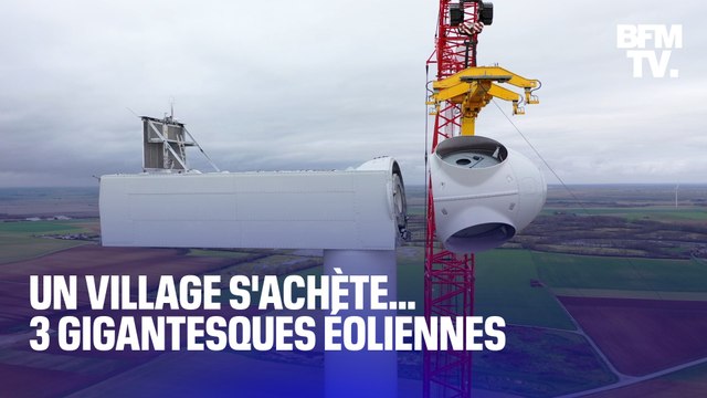 TANGUY DE BFM - Un village s'achète... 3 gigantesques éoliennes