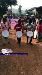 Villagers give a warm welcome to photo of Dr Aniruddha Joshi to express their gratitude for the camp