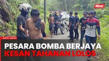 Pesara bomba, penduduk bantu polis tangkap pelarian warga Rohingya bersembunyi dalam hutan