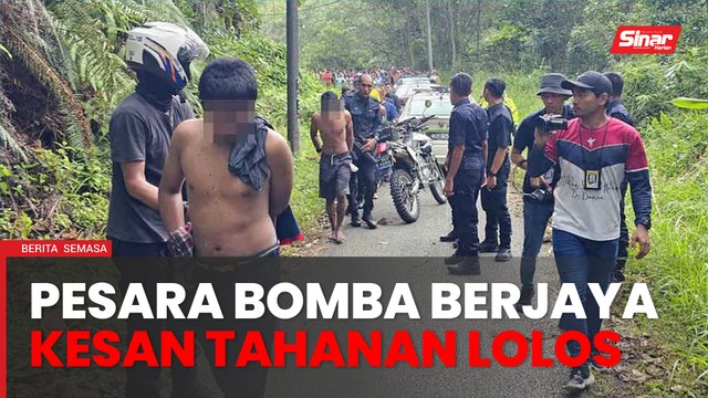 Pesara bomba, penduduk bantu polis tangkap pelarian warga Rohingya bersembunyi dalam hutan