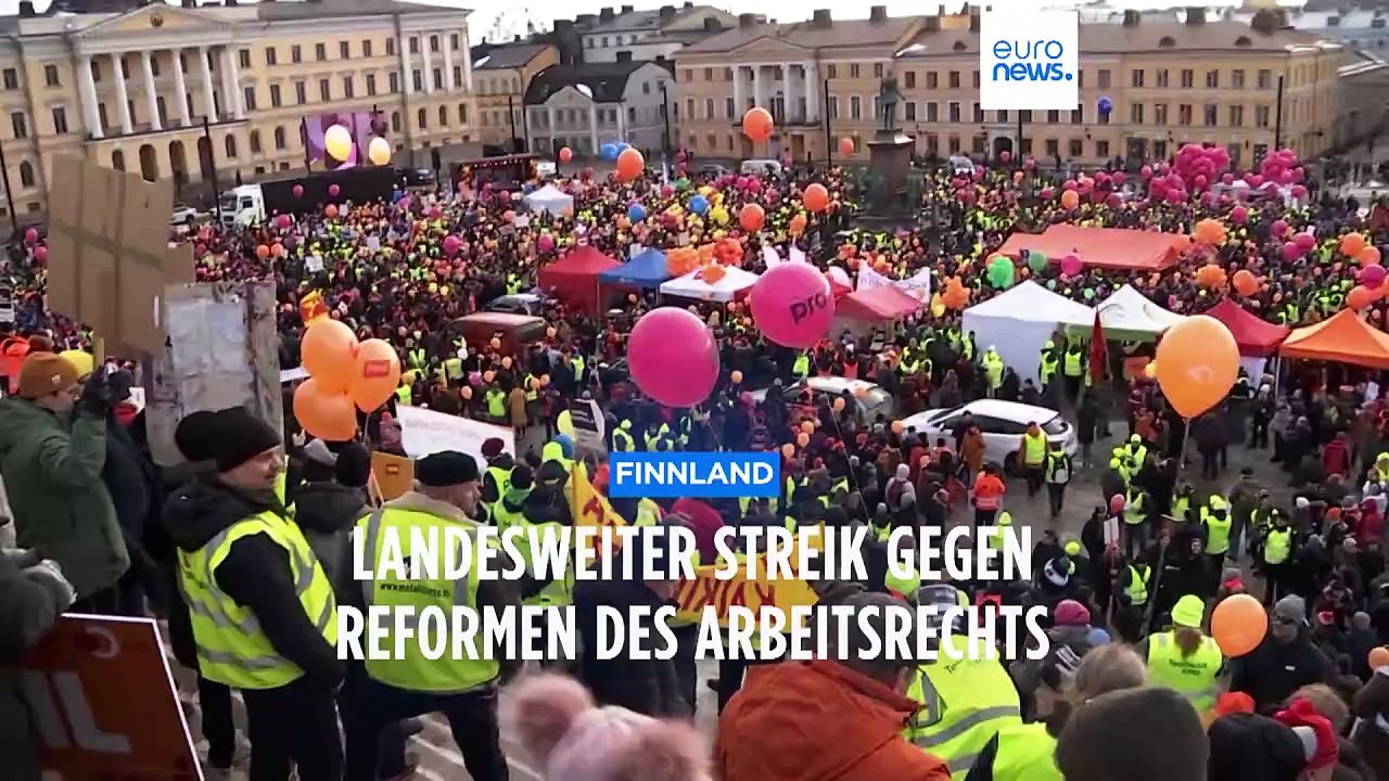 Finnlands Verkehrsnetze durch anhaltende nationale Streiks lahmgelegt