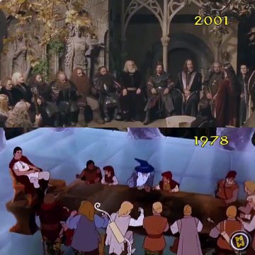 Comparamos 'El señor de los anillos' de animación con 'La comunidad del anillo'