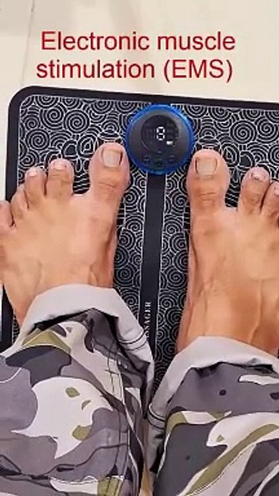 Foot Massager Electric Foot And Body Pain Relief EMS Massage Machine Pad Feet Muscle Stimulator Massager Mat Pad Relax Feet for Home