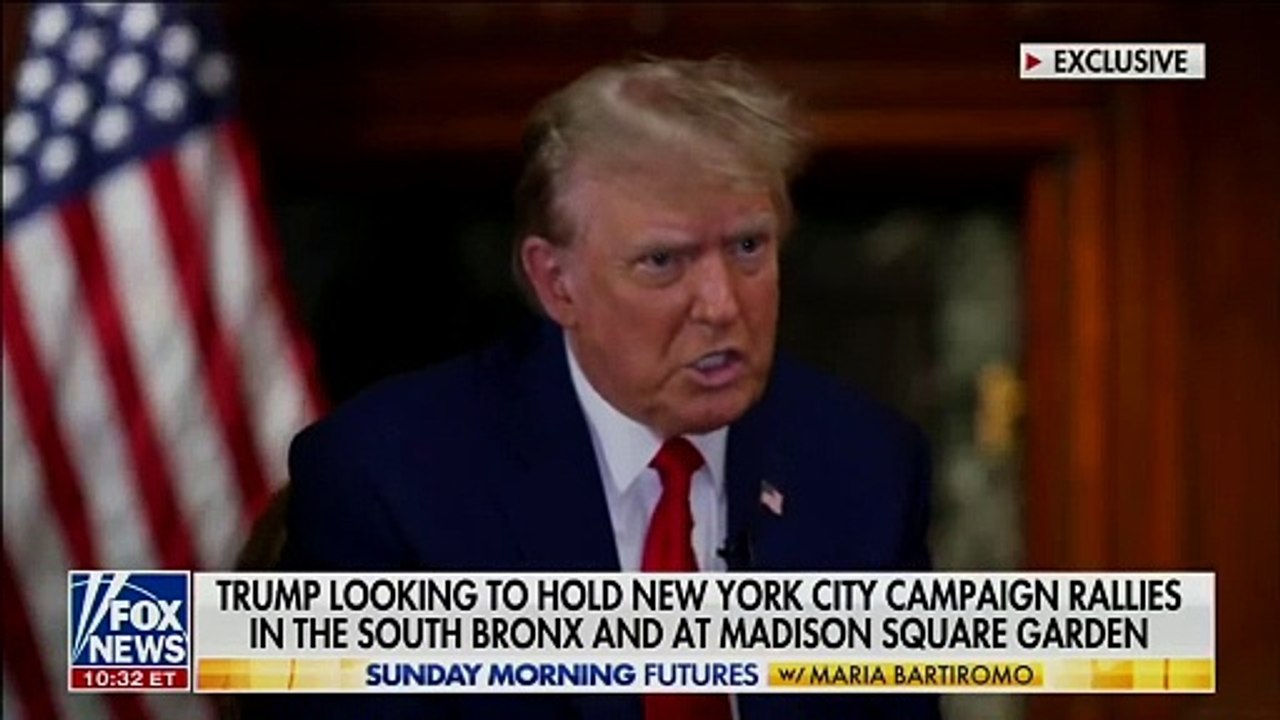 Le président Trump confirme les rumeurs selon lesquelles il organiserait un rassemblement dans le Bronx : "Je pense que je vais faire ça, je pense que j'en ferai un peut-être aussi au Madison Square Garden"