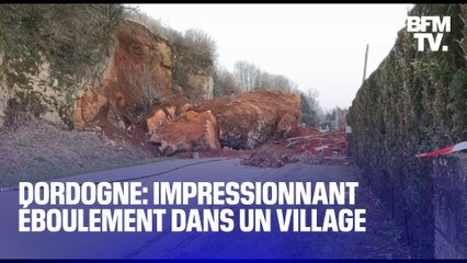 ÉBOULEMENT IMPRESSIONNANT DANS UN PETIT VILLAGE DE DORDOGNE