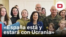 Robles, a familiares de combatientes ucranianos: «España está y estará siempre con Ucrania»
