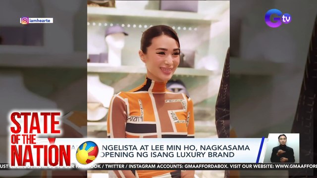 Heart Evangelista at Lee Min Ho, nagkasama sa store opening ng isang luxury brand | SONA