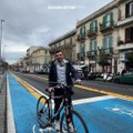ME Muovo, pedalando per la pista ciclabile in centro città a Messina