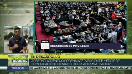 Gobierno argentino intervendrá medios públicos
