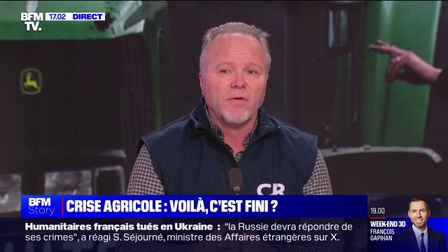 Patrick Legras (Coordination rurale) sur les liens entre son syndicat et le RN: J'ai l'impression que lorsqu'on n'est pas dans la majorité présidentielle ou proche d'elle, on est d'extrême droite ou d'extrême gauche