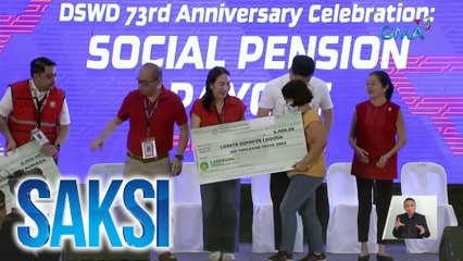 250 beneficiary, buena manong tumanggap ng dagdag-pension para sa mga indigent senior citizen | Saksi