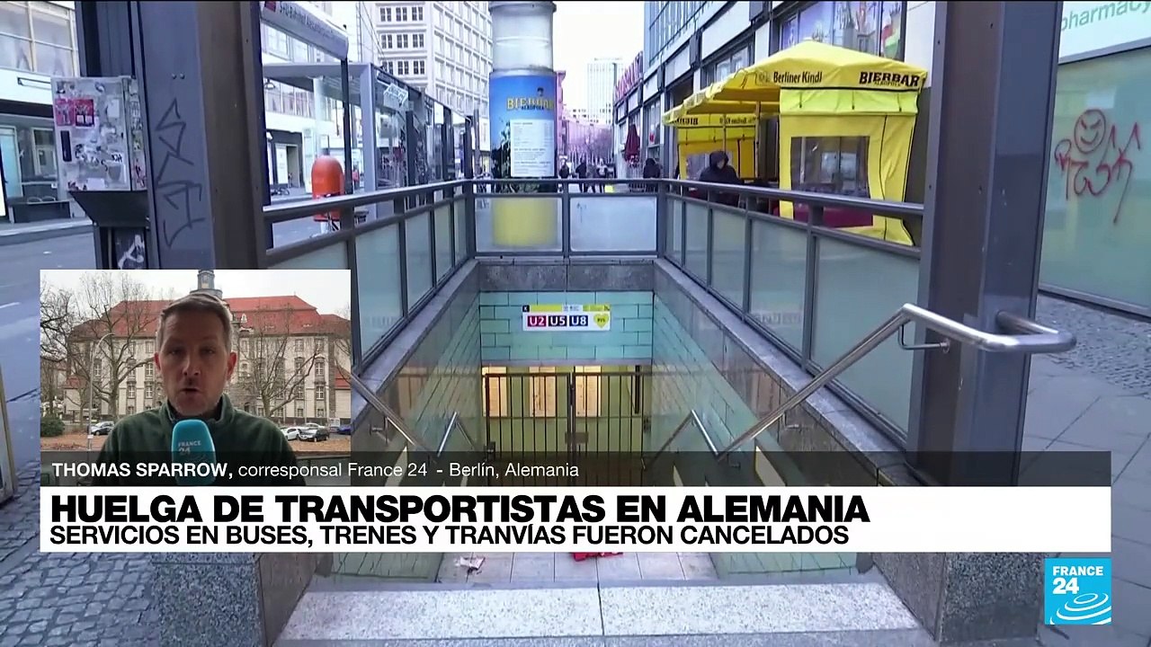 Informe desde Berlín: trabajadores de trenes, tranvías y buses van a huelga