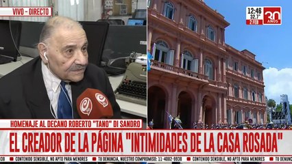 Homenaje al decano Roberto "Tano" Di Sandro
