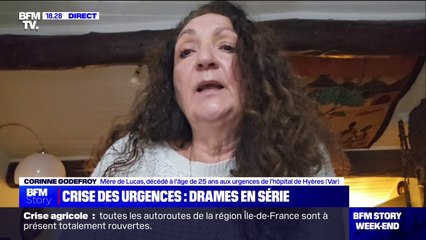 Mort de Lucas à l'hôpital de Hyères: "Je voudrais qu'ils se rendent compte qu'il y a des gens qui meurent quand on ne s'en occupe pas", explique la mère du jeune homme qui a porté plainte