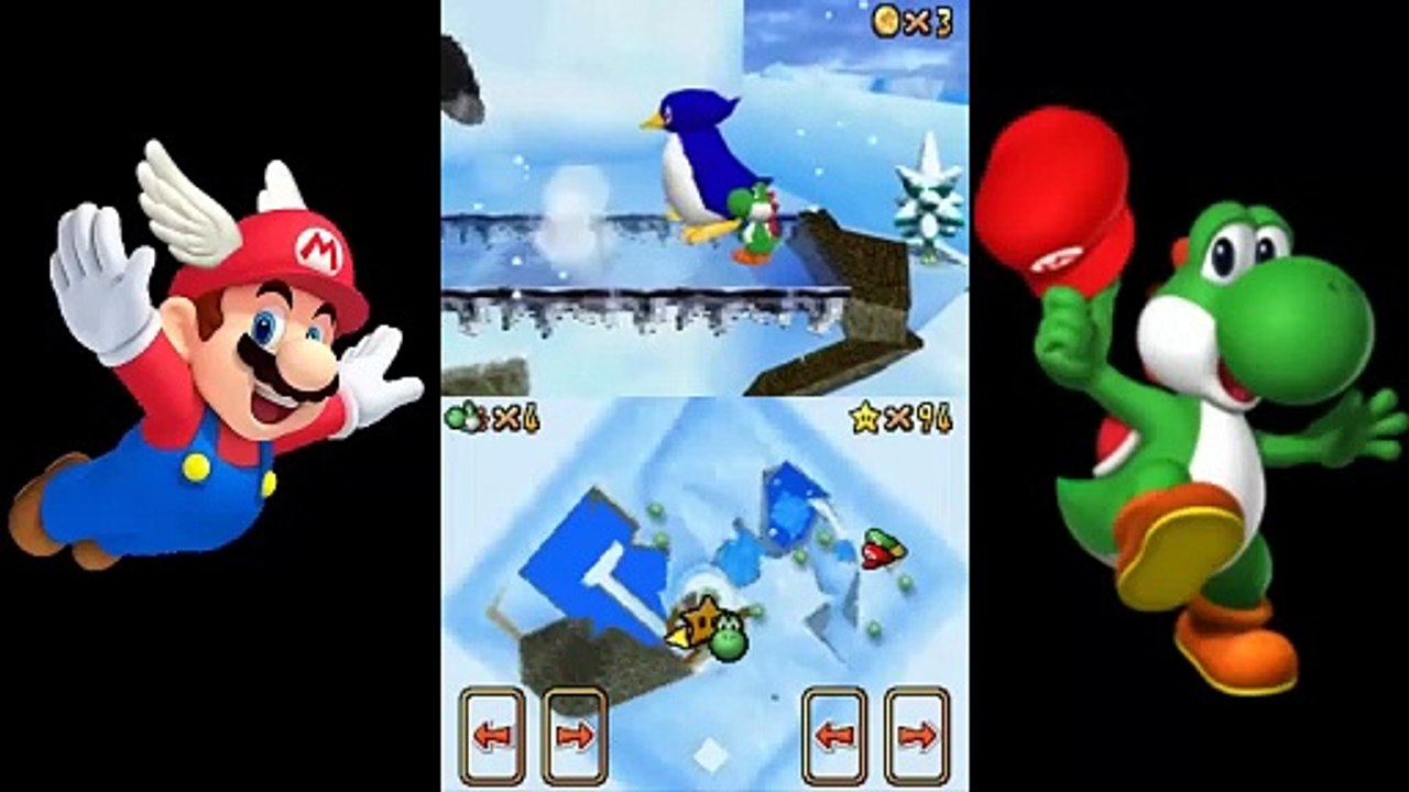 Super Mario 64 DS - 100% Walkthrough Part 12 - Snowman's Land