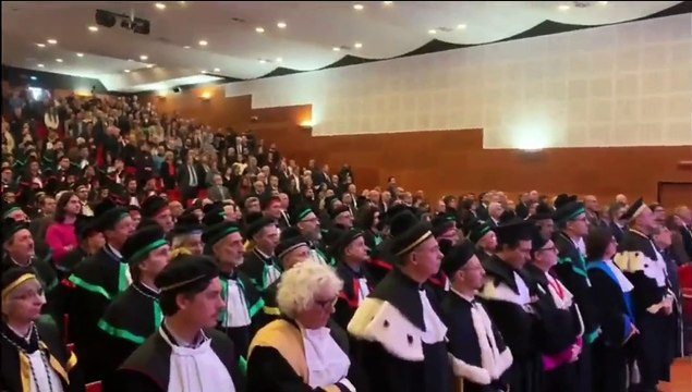 Paolo Gentiloni a Brescia per l'inaugurazione dell'anno accademico in Statale