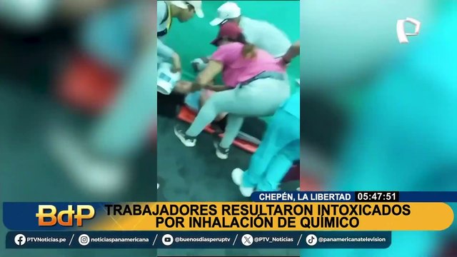 Trabajadores resultan intoxicados en Chepén por la inhalación de productos químicos