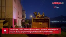 Antalya'da korkutan yangın! Komşular çığlıklara koştu