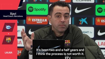 Being Barcelona coach 'is not worth it' - Xavi
