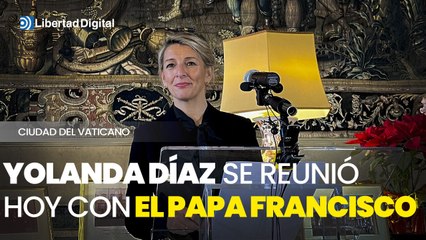 Yolanda Díaz se reune con el papa Francisco