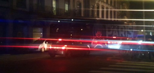 Le bus du PSG en route vers la Meinau  (02/02/24)