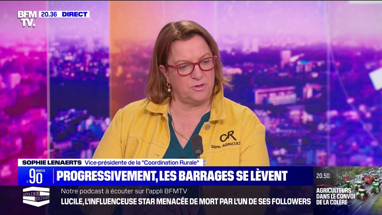 Sophie Lenaerts (vice-présidente de la Coordination rurale): "Nous avons fait les démarches pour avoir un rendez-vous auprès d'Emmanuel Macron le plus rapidement possible"
