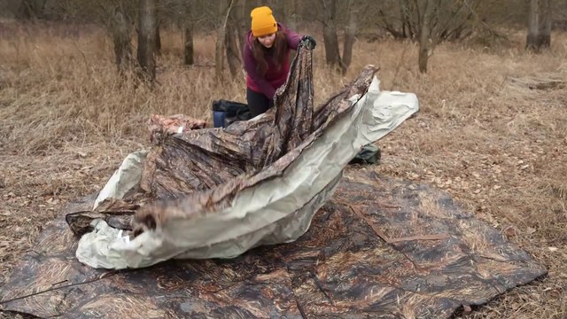 Winter SOLO camping in a HOT tent along the river ASMR