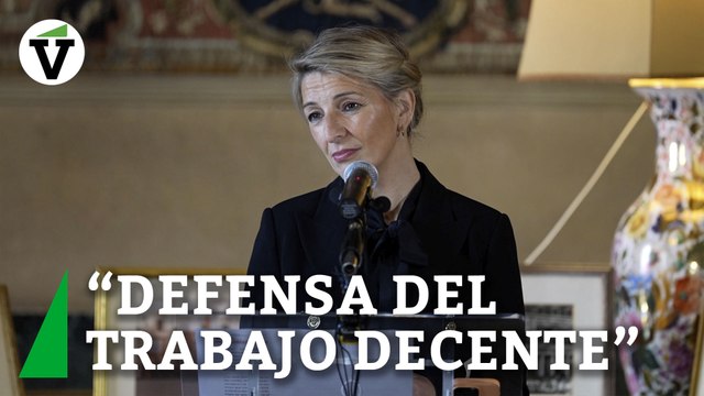Yolanda Díaz asegura que el Papa está a favor de la reducción de la jornada laboral en España