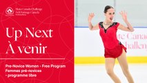 Pre Novice Women Free Program - RINK 1 - 2023-2024 SKATE CANADA CHALLENGE – PRE-NOVICE/NOVICE (5)