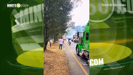 Se prendió la vuelta ESMAD llegó a controlar manifestantes en el peaje El Trapiche 