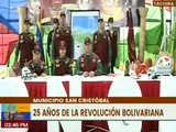 Pueblo del edo. Táchira Conmemora 25 años de la Revolución Bolivariana