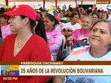 Ciudadanos de la parroquia Cachamay del edo. Bolívar conmemoran 25 años de la Revolución Bolivariana